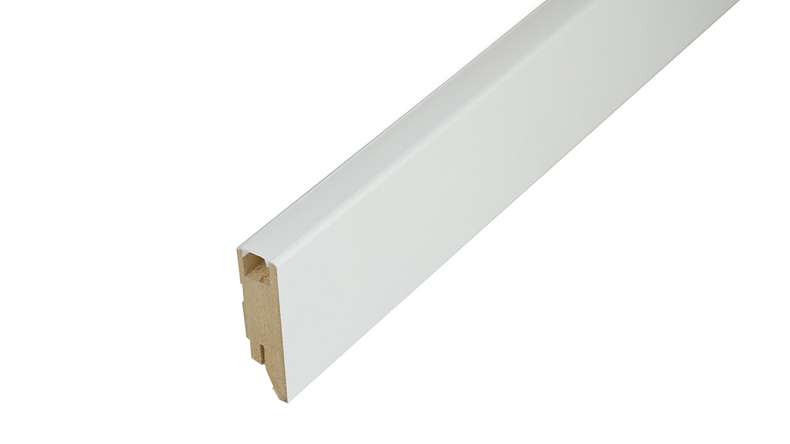 Battiscopa a LED con rivestimento in lamina/bianco