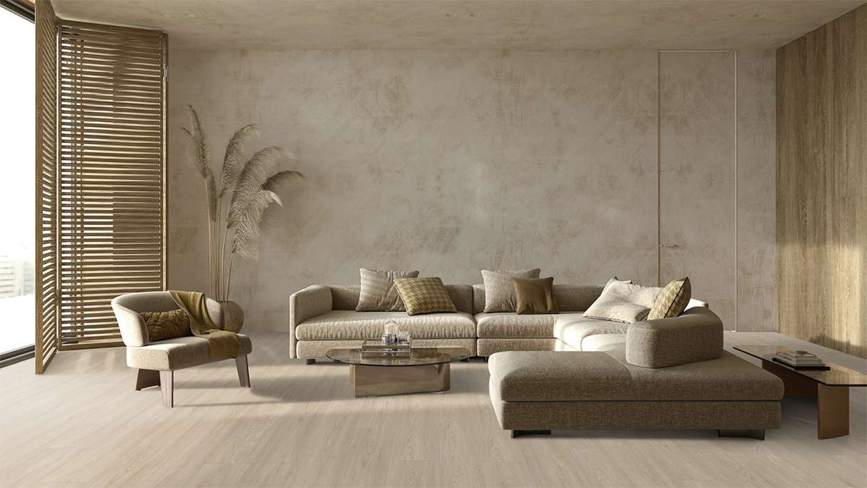 Gerflor Vinile ad incastro - Virtuo 55 Rigid Acoustic EIR Blomma Light | isolamento acustico integrato (39061464)