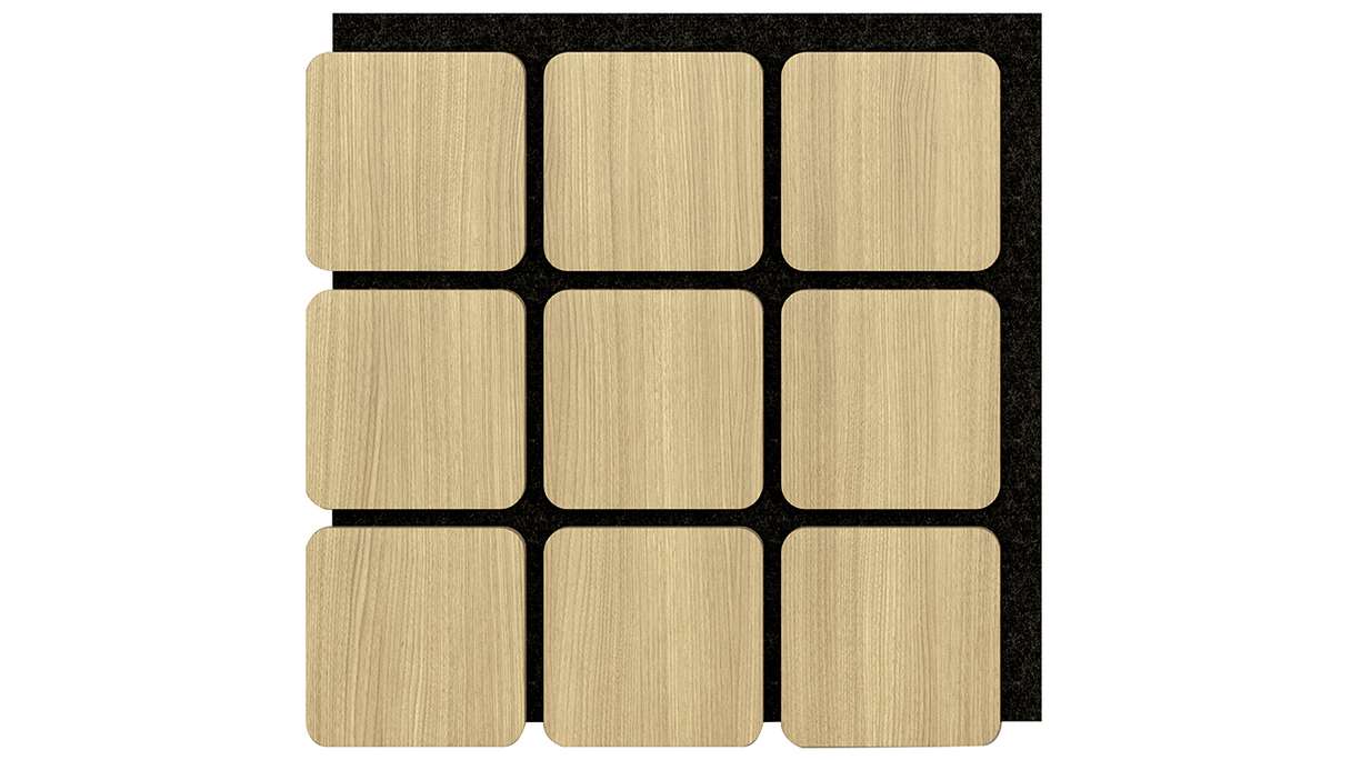 Skaben Pannelli acustici SilentWall - quadrato rovere naturale chiaro - 60 x 58,5 cm