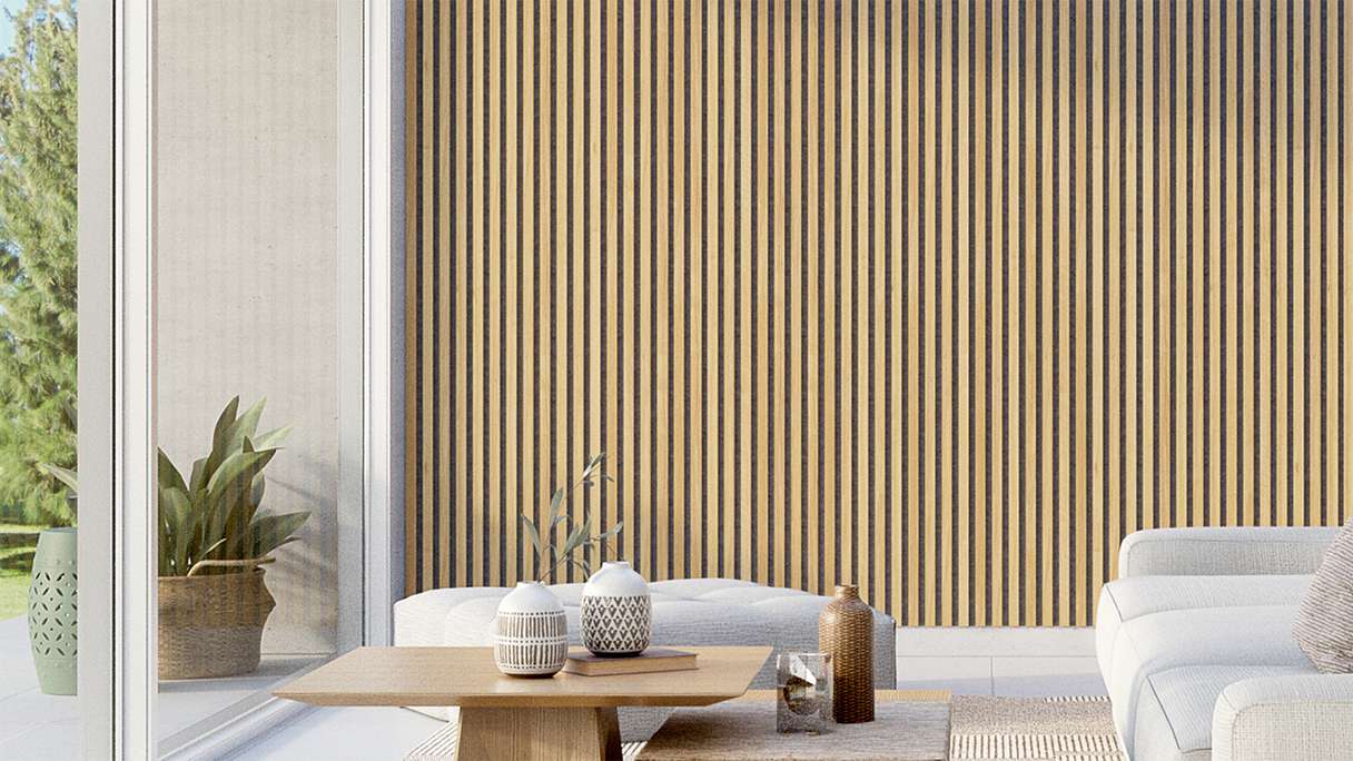 Skaben Pannelli acustici SilentWall Pro - rovere marrone chiaro - 250 x 60 cm