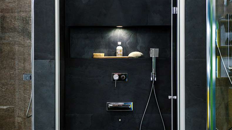 planeo EVOLITH Slate&Stone - Rivestimento in pietra naturale Noctis 1220 x 610 mm