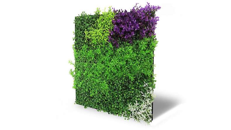 pannello acustico planeo - MixWall Leaf Mood Violet Mixed Flora 52 x 52 cm | pianta artificiale (PLMW-61111)