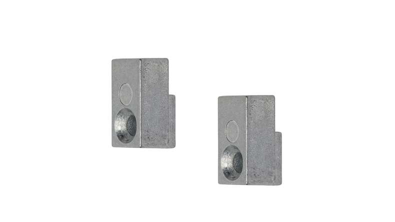 planeo Staffa verticale - Nero 2 pz.