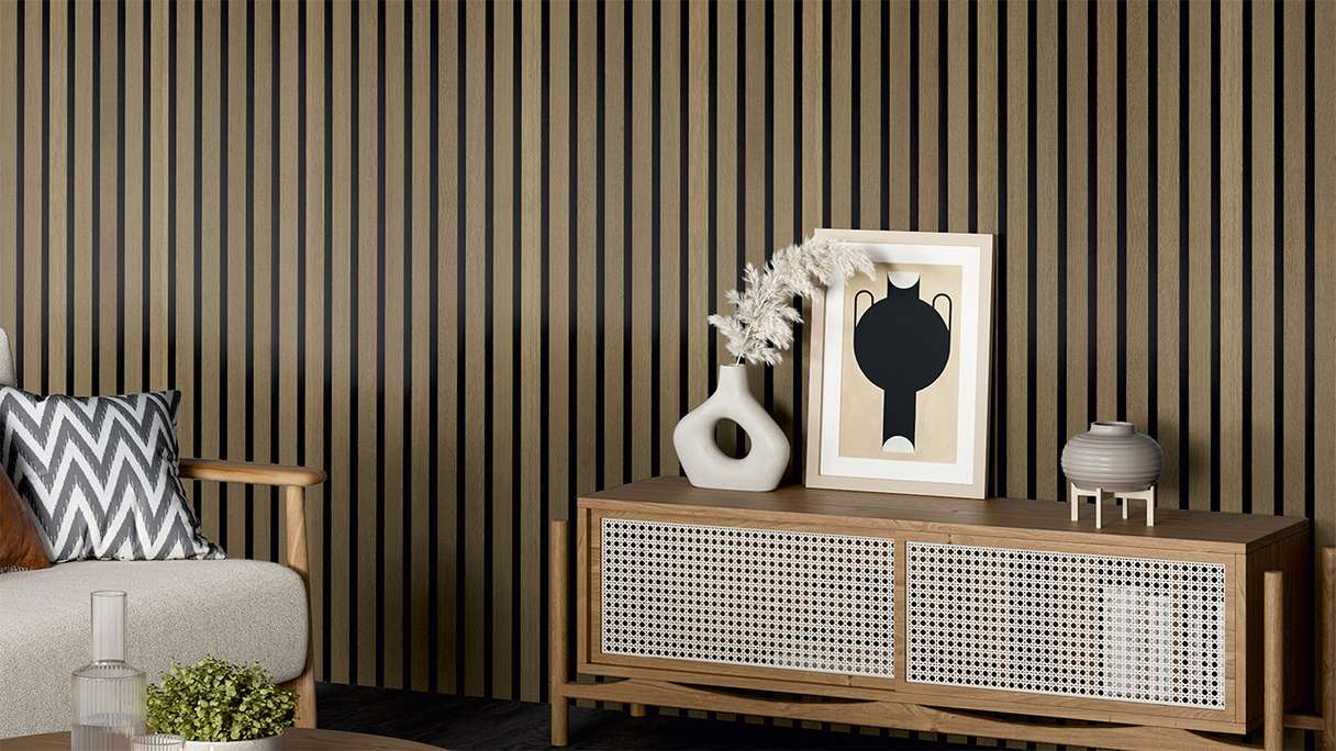 Skaben Pannelli acustici SilentWall Comfort - Rovere rustico - 250 x 30 cm