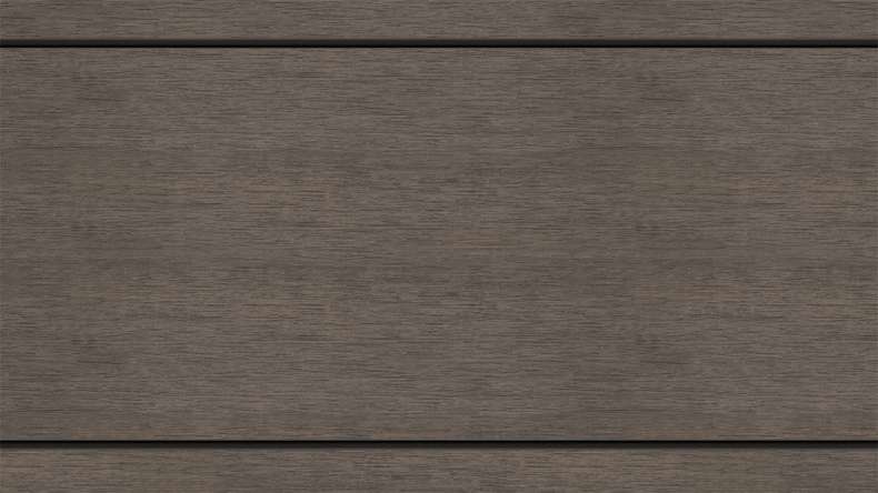 planeo MAXLine Antique - Decking XL rivestito in WPC CoEx massiccio - marrone scuro 3m rustico testurizzato/liscio spazzolato