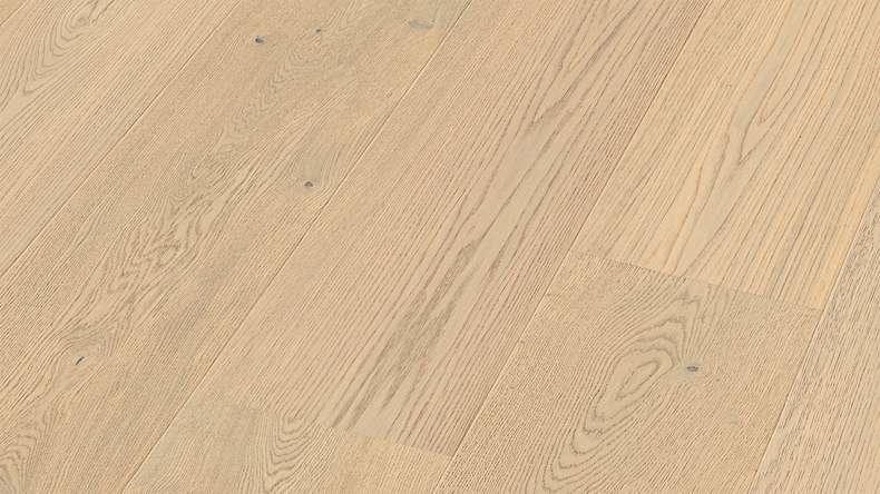 MEISTER Lindura pavimento in legno HD 400 - 20228 Rovere vivido crema latte laccato ultra opaco 2200 x 270 x 11 mm (500214-2200270-20228)