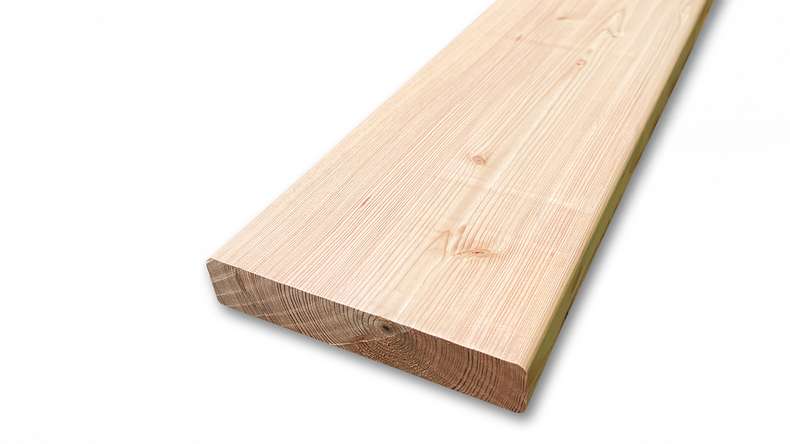 Decking in legno TerraWood - abete Douglas canadese - liscio su entrambi i lati