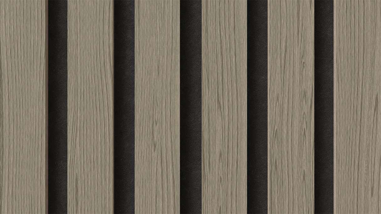 pannelli acustici planeo - rovere grigio 2480 x 600 x 21,5 mm | ignifugo