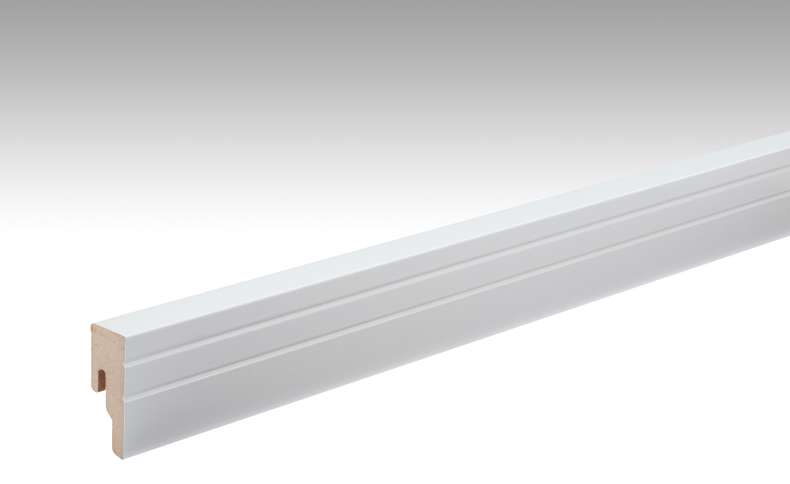 Battiscopa MEISTER Uni bianco lucido DF 324 - 2380 x 50 x 18 mm (200017-2380-00324)