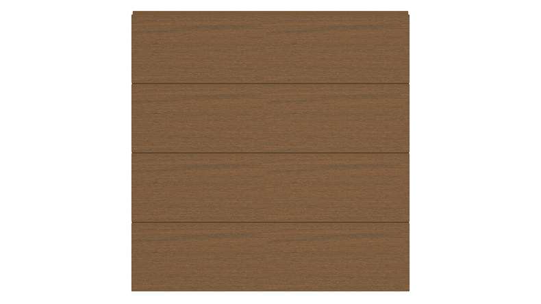 planeo INFINITY - Recinzione a innesto WPC CoEx Burma Teak 176 x 183 cm