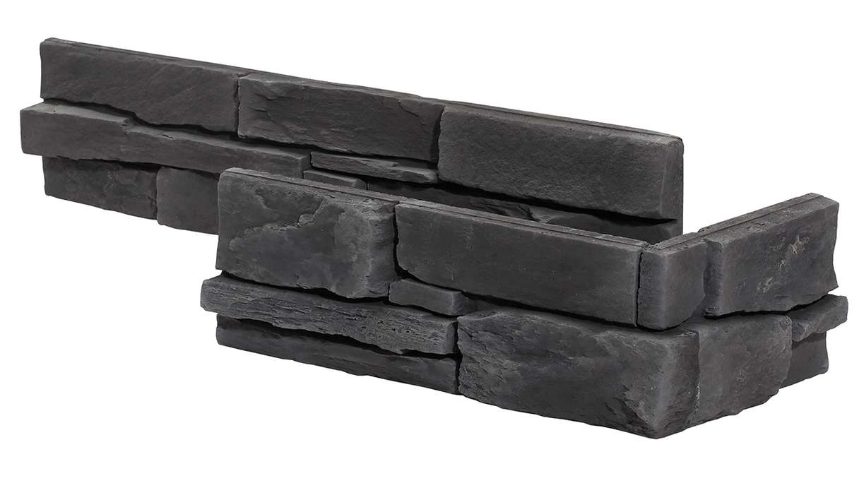 planeo StoneWall Scivoloni in pietra massiccia - Ossidiana