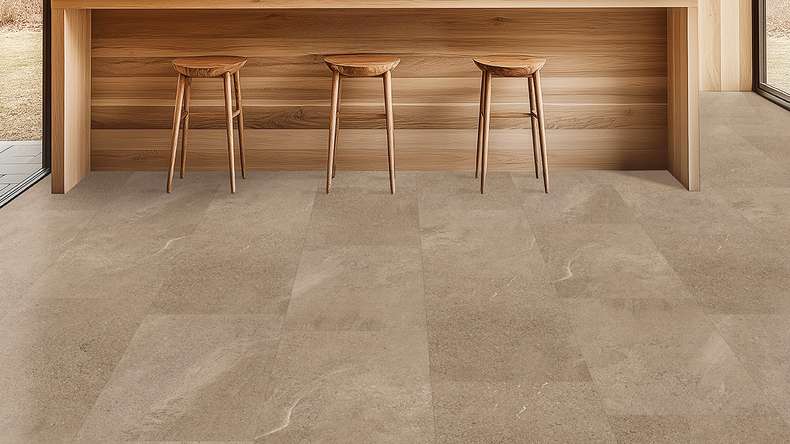 Gerflor Klick Vinile rigido - Creation 55 Clic Curton Stone Taupe | Aspetto autentico (60891604)