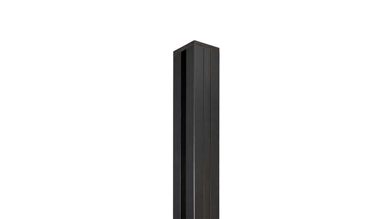 planeo Classic - Palo in alluminio per infissione nel calcestruzzo o per tassellatura Antracite 7,9 x 7,9 x 240 cm incl. tappo