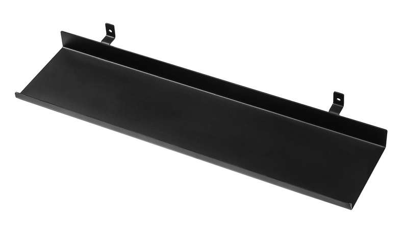 mensola planeo - Nero 40 cm con viti incluse