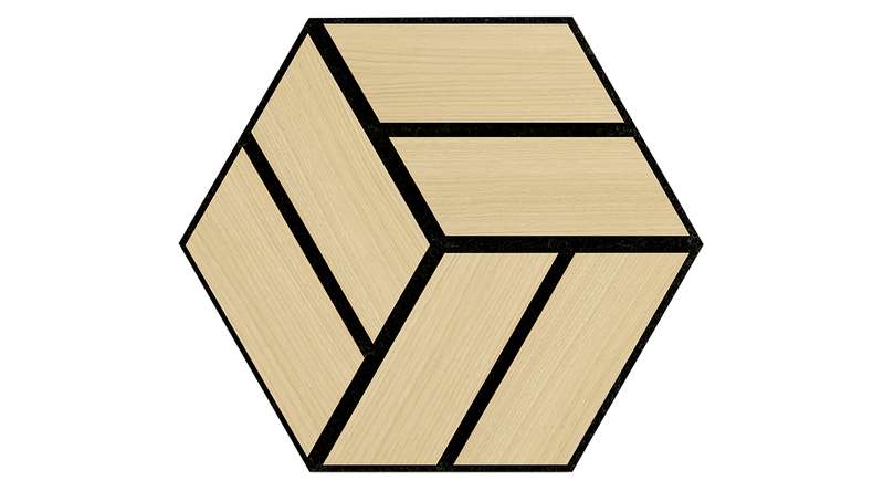 Skaben Pannelli acustici SilentWall - HexaUno New Light - 30 x 26 cm