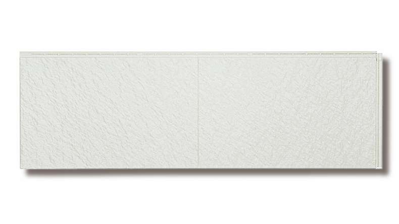 Pannello per facciate Zierer look intonaco PS1 - 1115 x 359 mm grigio pastello in PRFV