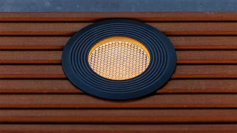 planeo illuminazione per terrazze 12V - Luce da incasso LED Onyx 90 RA - 2W 76Lumen