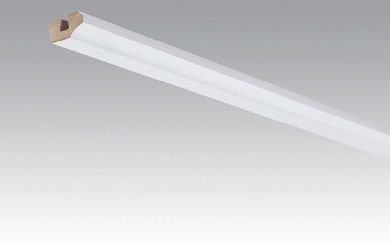 Battiscopa MEISTER battiscopa a soffitto bianco verniciabile DF 2222 - 2380 x 38 x 19 mm (200031-2380-02222)