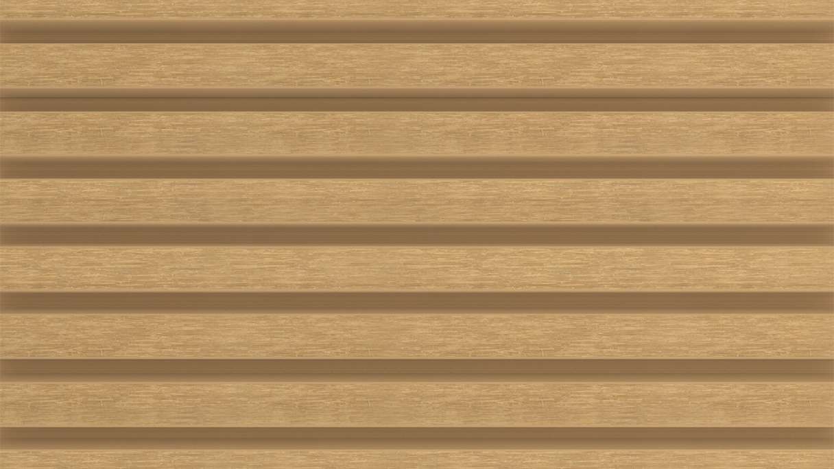 planeo LINEA Slim - Rivestimento per facciate in WPC CoEx, colore sabbia, 2900 x 215 mm