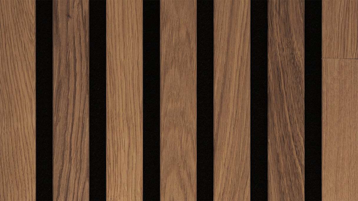 Pannelli acustici MEISTER Acoustic Sense WOOD - Rovere marrone 4312 - 260 x 33 cm
