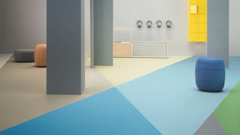 Forbo Linoleum Marmoleum - Uni Piano Blu Nettuno 3645