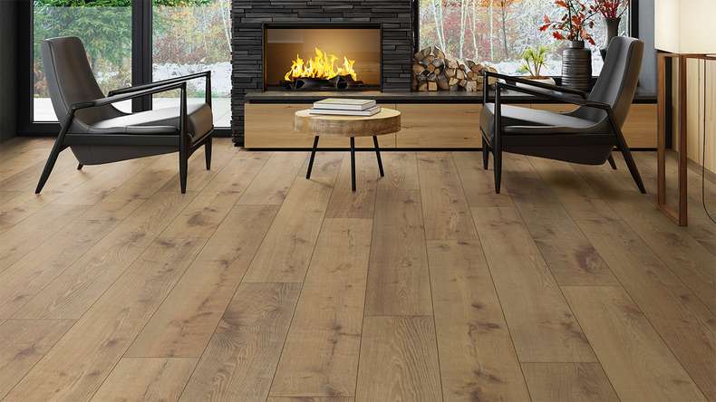 pavimento planeo design - Eco P.U.R.E. XL 2m listone Rovere rustico | Isolamento acustico integrato (KRXL-6621)