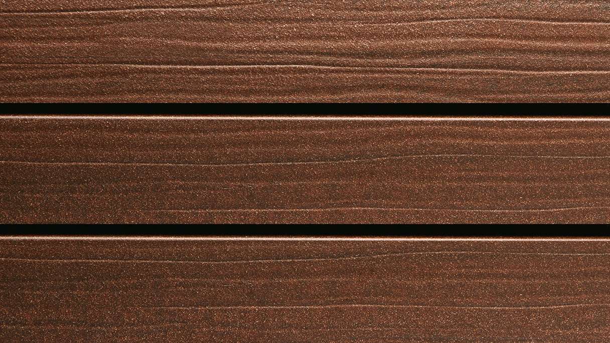 planeo Fassado - Rivestimento di facciata a strisce di WPC a rombi Prime maroon
