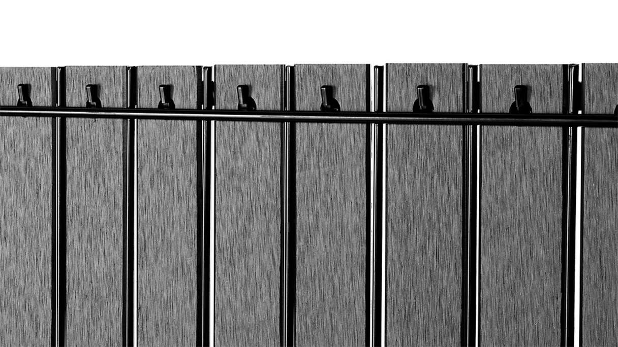 set di listelli planeo WPC - antracite L 250 x H 123-183cm