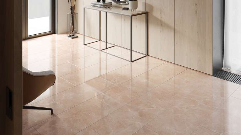 laminato planeo - Stone 2.0 Botticino Light High gloss (FE00609)