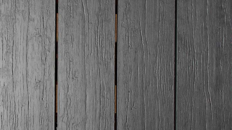 planeo TitanWood - Tavola massiccia 5m grigio scuro anticato invecchiato/spazzolato