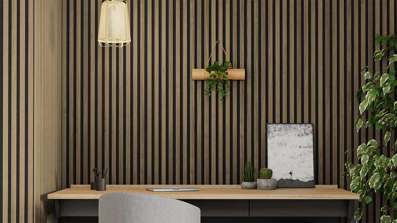 Skaben Pannelli acustici SilentWall Comfort - Rovere rustico - 250 x 30 cm