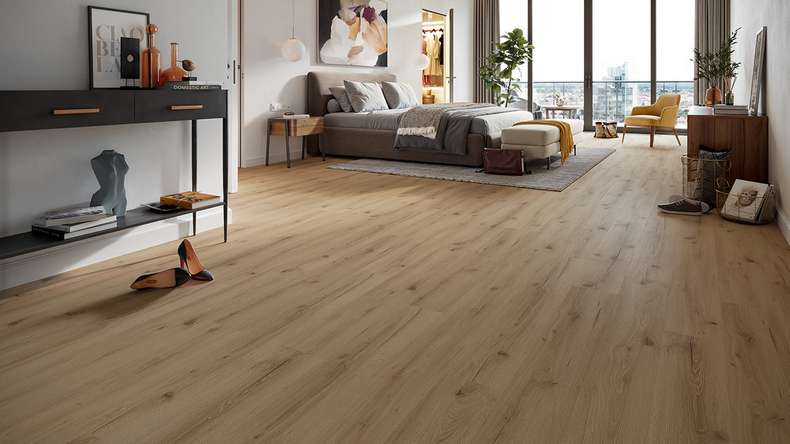 planeo Vinile rigido a incastro - HOMEtec Basic 30 IXPE Earth Oak | Isolamento acustico integrato (RP-E30-4)