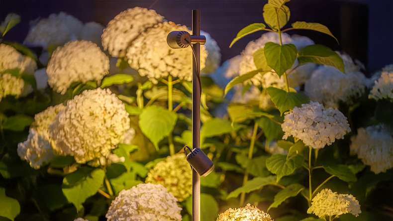 planeo illuminazione da giardino 12V - Juno Tube Faretto LED/parete - 4W 372 lumen