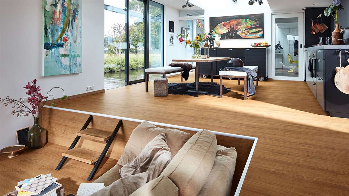 MEISTER Design pavimenti MeisterDesign. next DD 500 S - 06999 Golden Oak | Isolamento acustico Impact integrato (400054-1287220-06999)