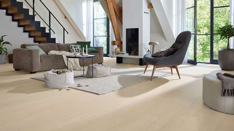 MEISTER Lindura pavimento in legno HD 400 - 20229 Rovere naturale bianco perla laccato ultra opaco 2200 x 270 x 11 mm (500214-2200270-20229)