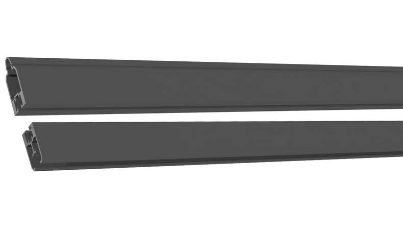 planeo Gardence Strong - Set di guide di adattamento da 180 cm con guarnizione a spazzola inclusa