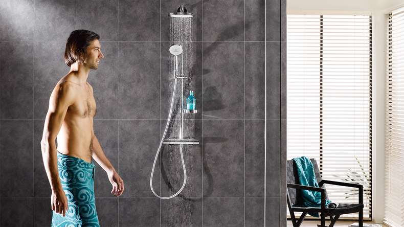 planeo StrongWall - Rivestimento murale in plastica grafite 65 x 37,5 cm
