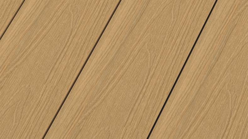 planeo MAXLine Nature - Pannello per decking XL rivestito in WPC CoEx camera cava - sabbia 3m strutturato/liscio spazzolato