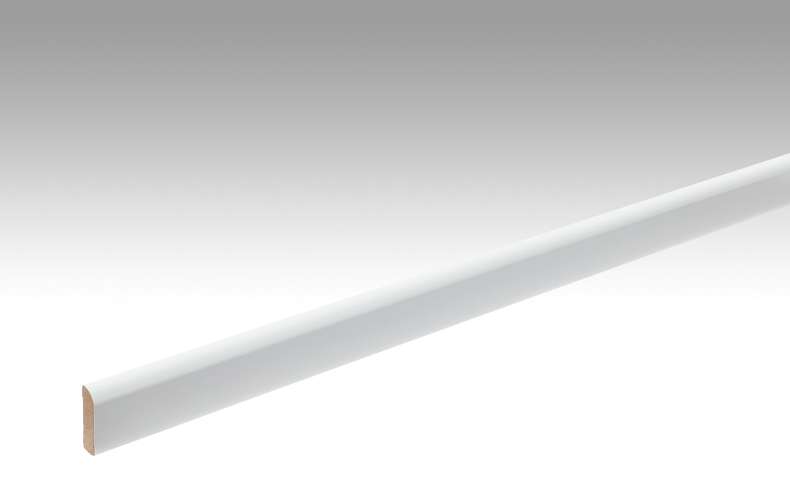 Battiscopa MEISTER Uni bianco lucido DF 324 - 2380 x 25 x 6 mm (200007-2380-00324)