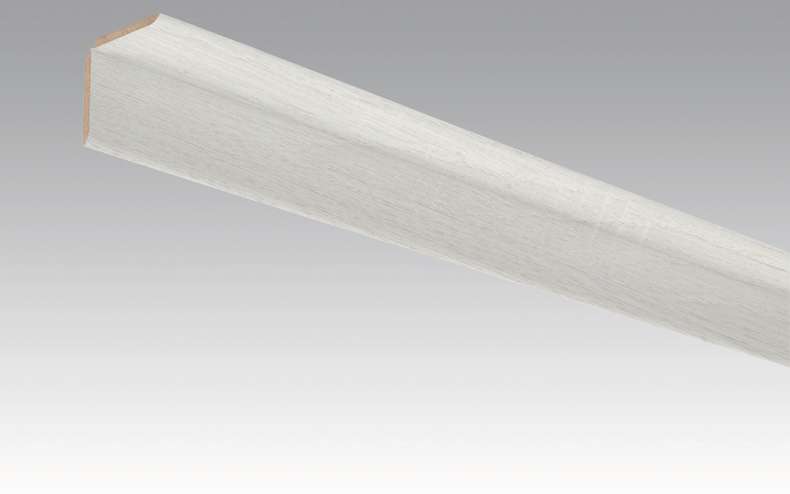 Battiscopa MEISTER battiscopa plissettati listelli plissettati rovere bianco opaco 4069 - 2380 x 70 x 3,5 mm (200033-2380-04069)