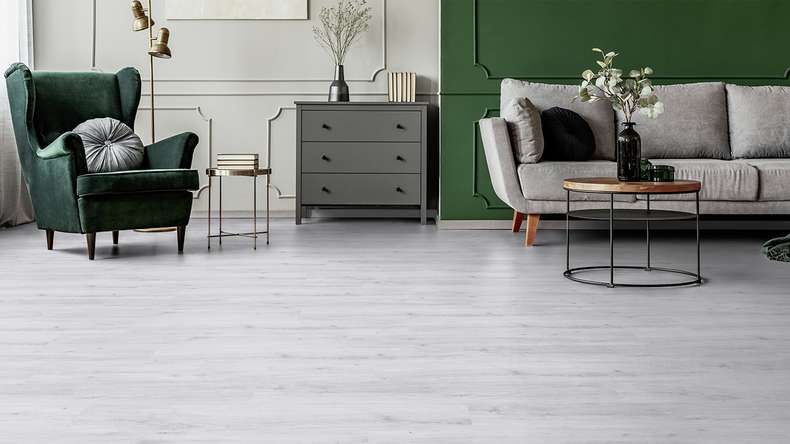 Gerflor Klick Vinyl - Senso Premium Rigid Acoustic Sunny bianco | Isolamento acustico integrato (39470286)