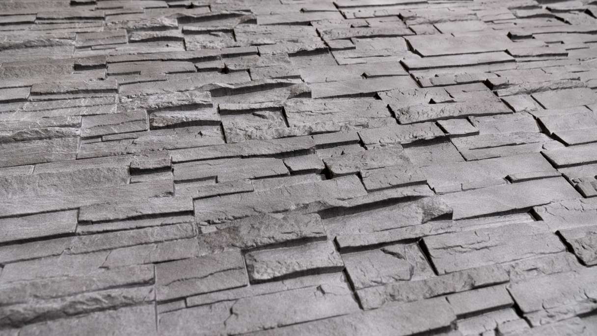 planeo rivestimento murale Novistone DS pietra laminata Antracite - 1054 x 334 mm