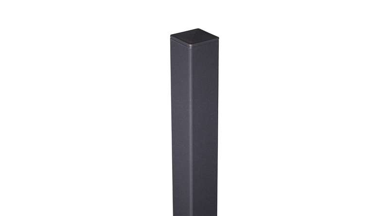 planeo Gardence Guard - Palo in alluminio per la posa nel calcestruzzo antracite DB703 150cm incl. tappo