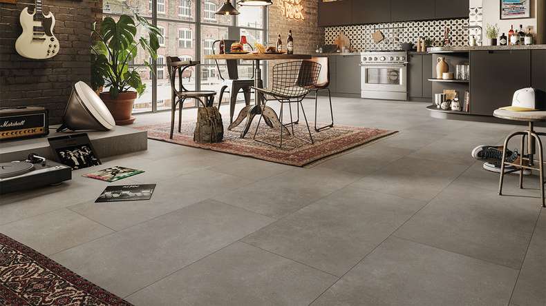 MEISTER pavimenti di design Vinile rigido RB 500 S - 20212 Industriale roccia | Isolamento acustico integrato (400049-0914457-20212)