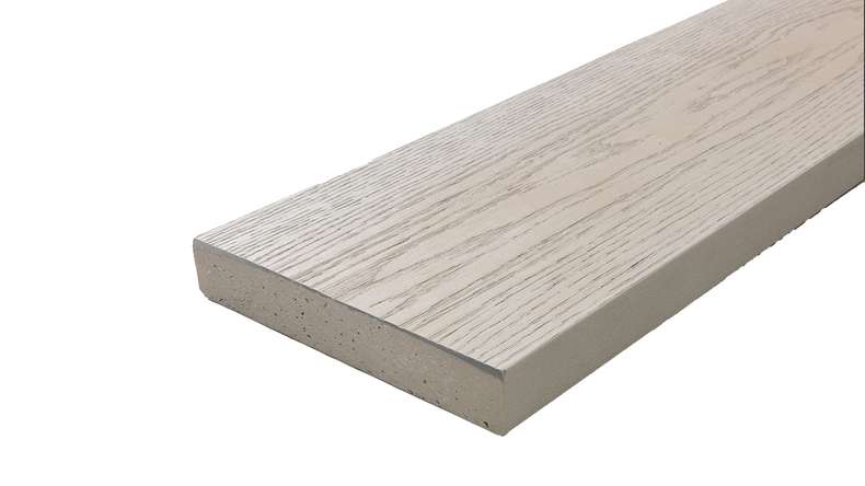 planeo Authoria PureBoard decking solido - Grigio chiaro 3,6 m testurizzato