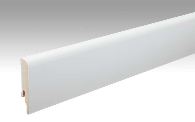 Battiscopa MEISTER Uni bianco lucido DF 324 - 2380 x 80 x 16 mm (200006-2380-00324)