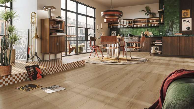 MEISTER pavimenti di design in vinile rigido RM 500 S - 20202 Torch song | Isolamento acustico integrato (400050-1522225-20202)
