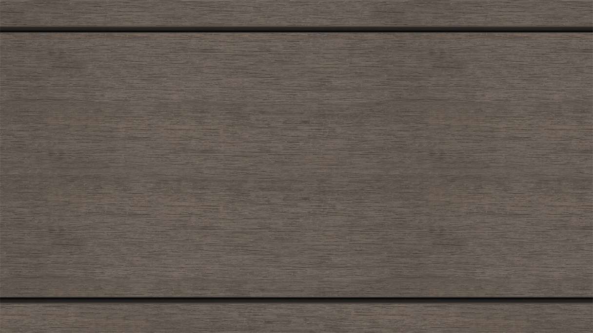 planeo MAXLine Antique - Decking XL rivestito in WPC CoEx massiccio - marrone scuro 3m rustico testurizzato/liscio spazzolato