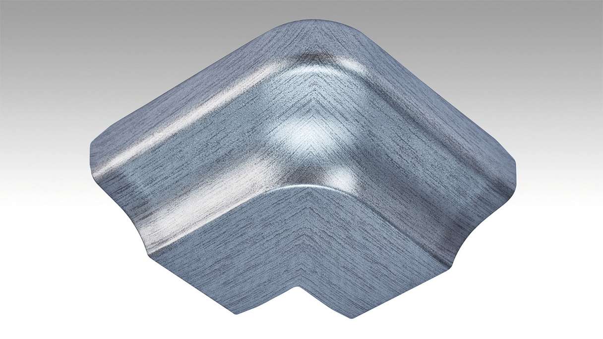 MEISTER angolo esterno per modanatura del soffitto 2002 in acciaio inox (800026-02-02002)