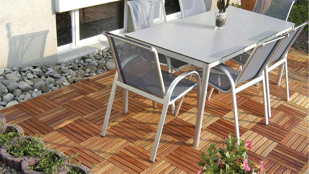 planeo tegola per legno per esterni acacia 30x30 cm - 5 pz.